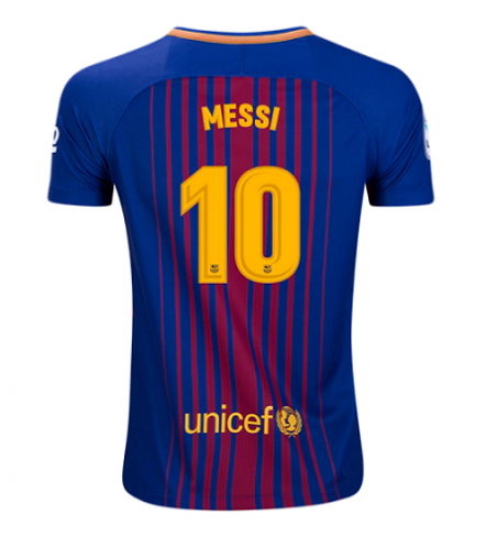Nike Lionel Messi Barcelona Youth Home Jersey 17/18