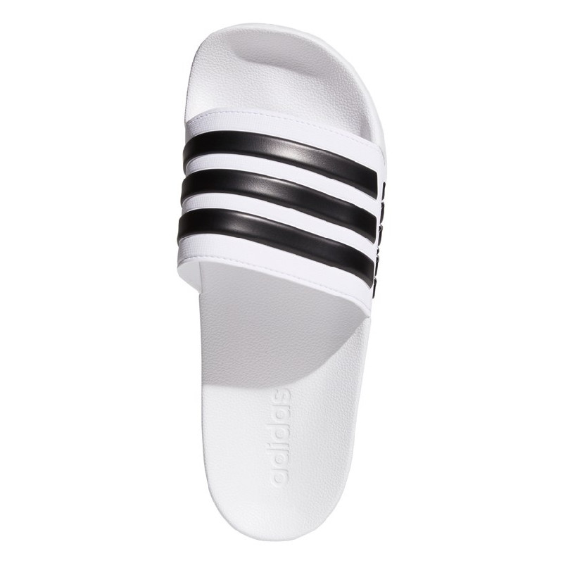 adidas cloudfoam slides white