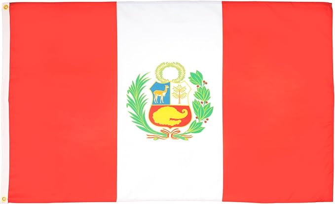 Peru 3x5 Flag