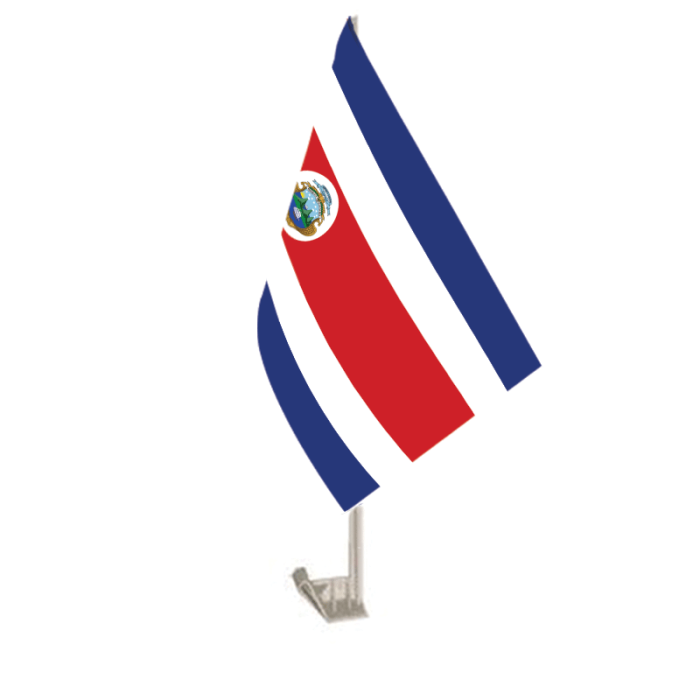 Costa Rica Car Flag 2026 World Cup